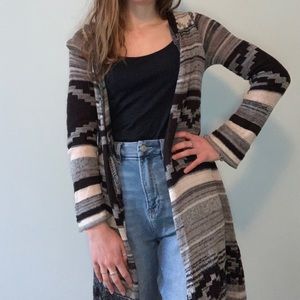 Tribal print cardigan